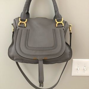 Chloe medium Marcie leather satchel bag